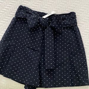 JCrew Tie Waist Clip Dots Shorts-NWT